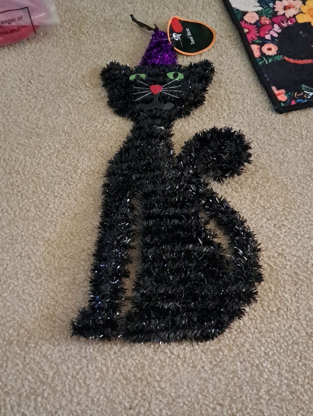 Halloween Black Cat Holiday Wall Décor